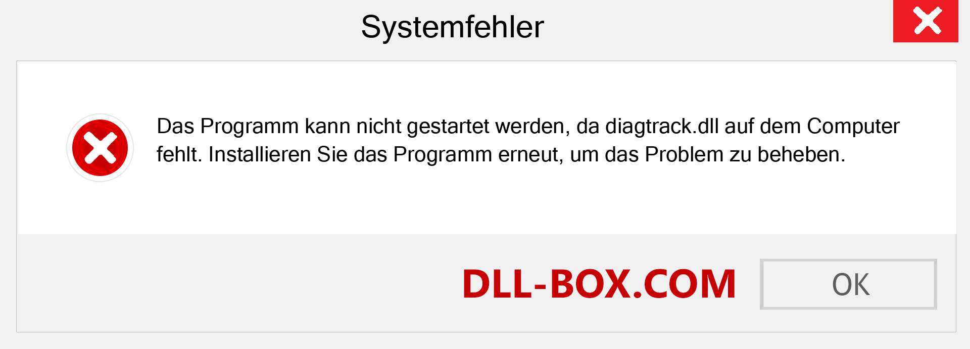 diagtrack.dll-Datei fehlt?. Download für Windows 7, 8, 10 - Fix diagtrack dll Missing Error unter Windows, Fotos, Bildern